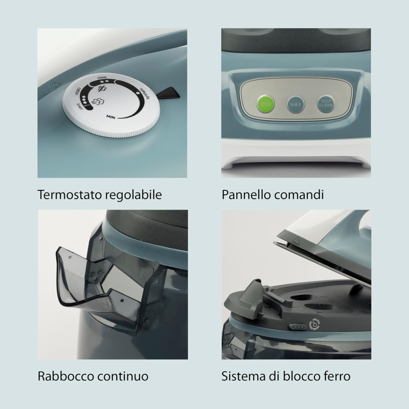 Girmi SS04 Ferro da stiro con Caldaia, 2200W, 3...