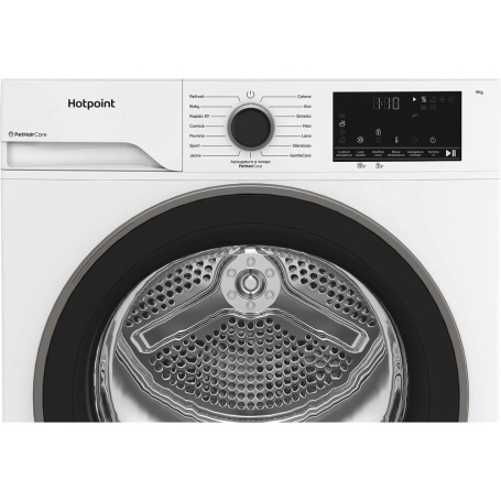 Hotpoint Ariston HPT94DBSIT Asciugatrice 9kg Pompa di calore, Vapore e PetHaircare Classe C – HPT 94D BS IT