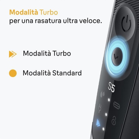 BRAUN SHAVER 52-B1650S RASOIO SERIE 5 RICARICABILE WET E DRY
