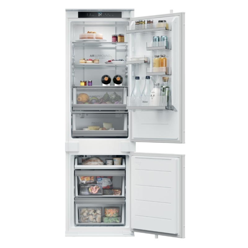 HAIER HBQW5518E SERIE 6 FRIGORIFERO COMBINATO DA INCASSO 248 LT TOTAL NO FROST WIFI MOTORE INVERTER CLASSE E