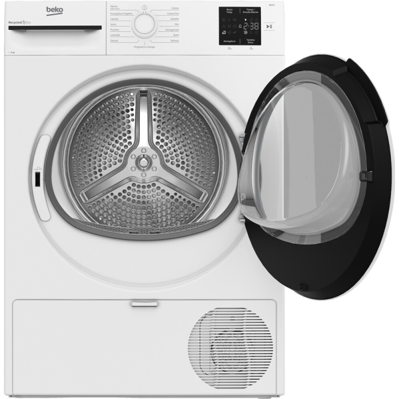Beko BMT83EW Asciugatrice 8Kg, Pompa di calore...