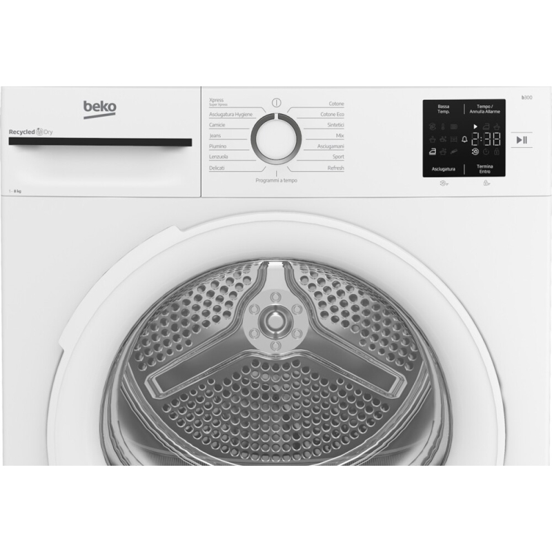 Beko BMT83EW Asciugatrice 8Kg, Pompa di calore...
