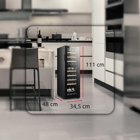 Melchioni Family VERMENTINO 27C DUAL Cantinetta Vino da 27 bottiglie, 2 zone di Temperatura - VERMENTINO27C/DUAL