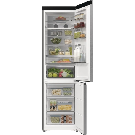 Interno del frigorifero combinato inox Hisense RB5P410SACC