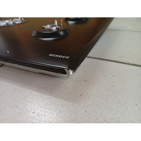 OUTLET SCHOCK O-STS955BK PIANO COTTURA 90CM 5 FUOCHI A GAS COLORE NERO OPACO - CON DIFETTI