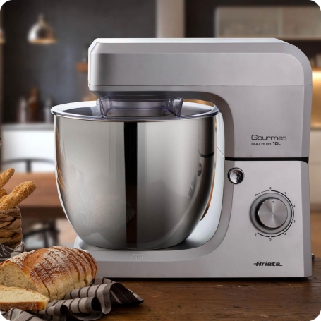 ARIETE GOURMET SUPREME Impastatrice 2000W, Capacità 10Lt, Acciaio Inox - 1576