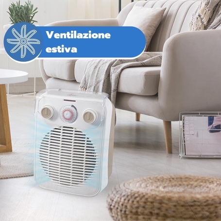ARDES AR4F10TI TERMOVENTILATORE ELETTRICO 1000/2000W CON VENTILAZIONE ESTIVA