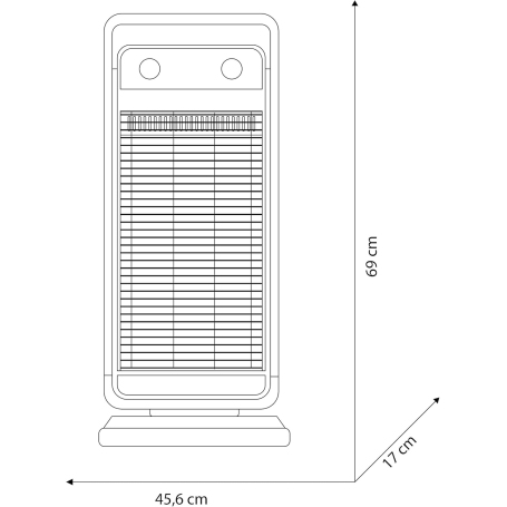 OLIMPIA SOLARIA CARBON Stufa Elettrica al Carbonio 1100W