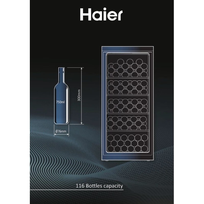 HAIER HWS116GAE CANTINETTA VINI 116 BOTTIGLIE...