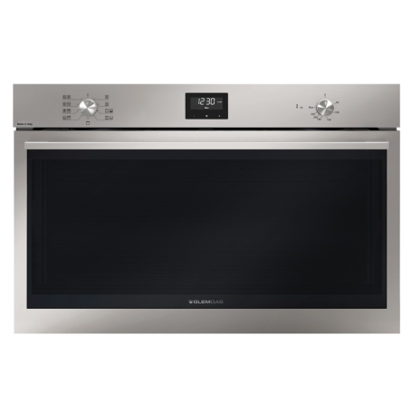 Glem Gas GFD997IX-S6 Forno da Incasso Elettrico 90cm, Funzione Pizza, Classe A, Inox