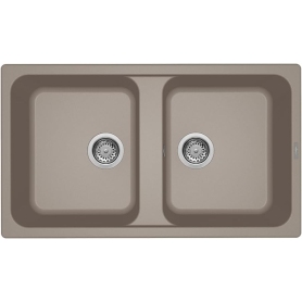 ELLECI LG245043 LAVELLO 2 VASCHE 86x50 IN GRANITEK TORTORA