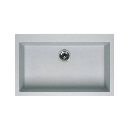 Elleci Quadra 130 LMQ13079 Lavello Monovasca 79x50, Installazione Sopratop, Granitek Nuvola