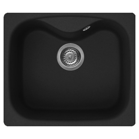 Elleci Fox 200 LGF20040 Lavello Monovasca 58x50 in Granitek Nero