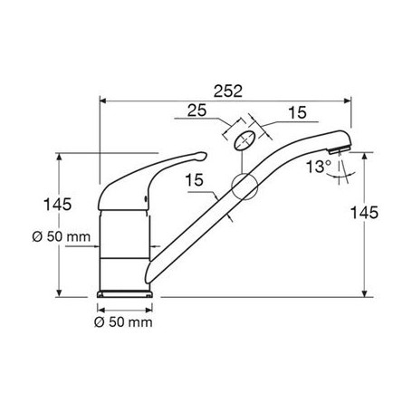 GLEM GAS MIXNA3 MISCELATORE MONOCOMANDO COLORE NERO