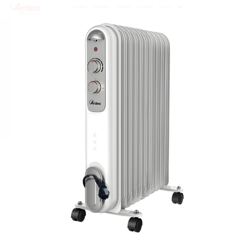 Ardes CURVY11 Radiatore ad olio 11 Elementi, 2500W