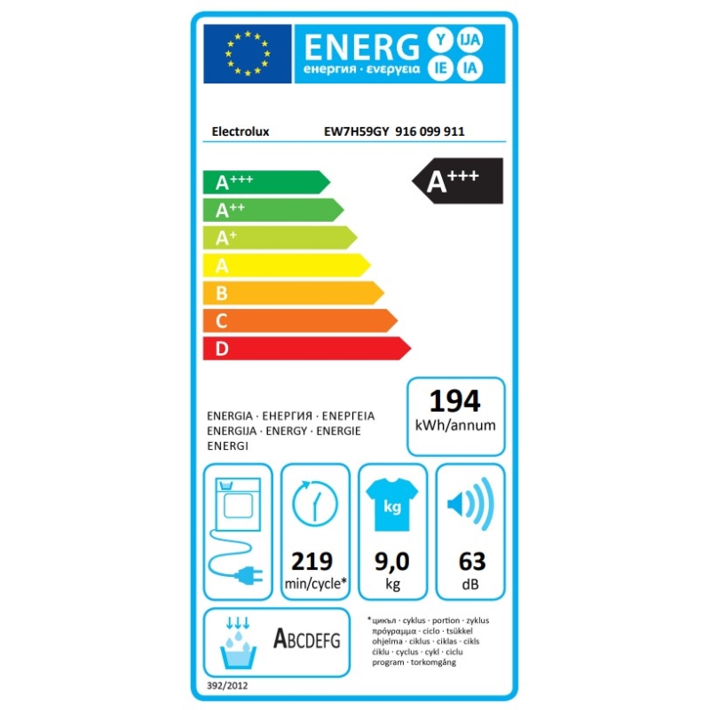 OUTLET ELECTROLUX O-EW7H59GY ASCIUGATRICE A...