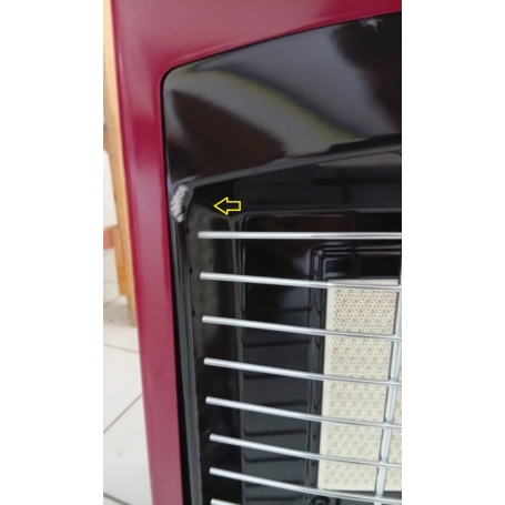 OUTLET CAMPINGAZ IR5000 STUFA A GAS GPL INFRAROSSI 4100W CON VANO BOMBOLA - BORDEAUX - CON DIFETTI