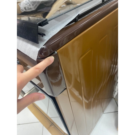 OUTLET LAREL O-L6005VM CUCINA 60X60 4 FUOCHI A GAS E FORNO A GAS COLORE MARRONE - CON DIFETTI