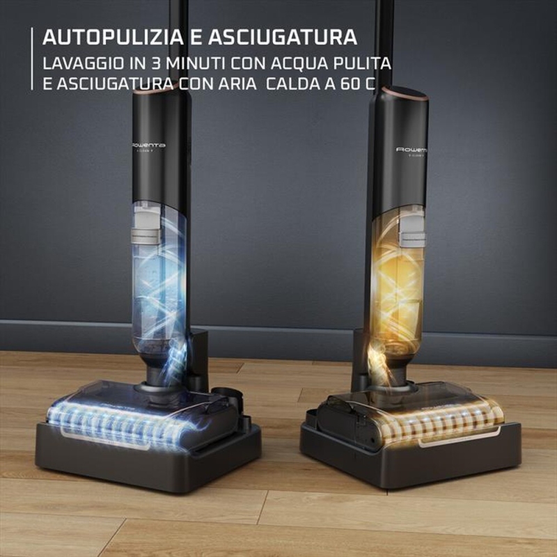 Rowenta X-Clean 7 Lavapavimenti senza fili,...