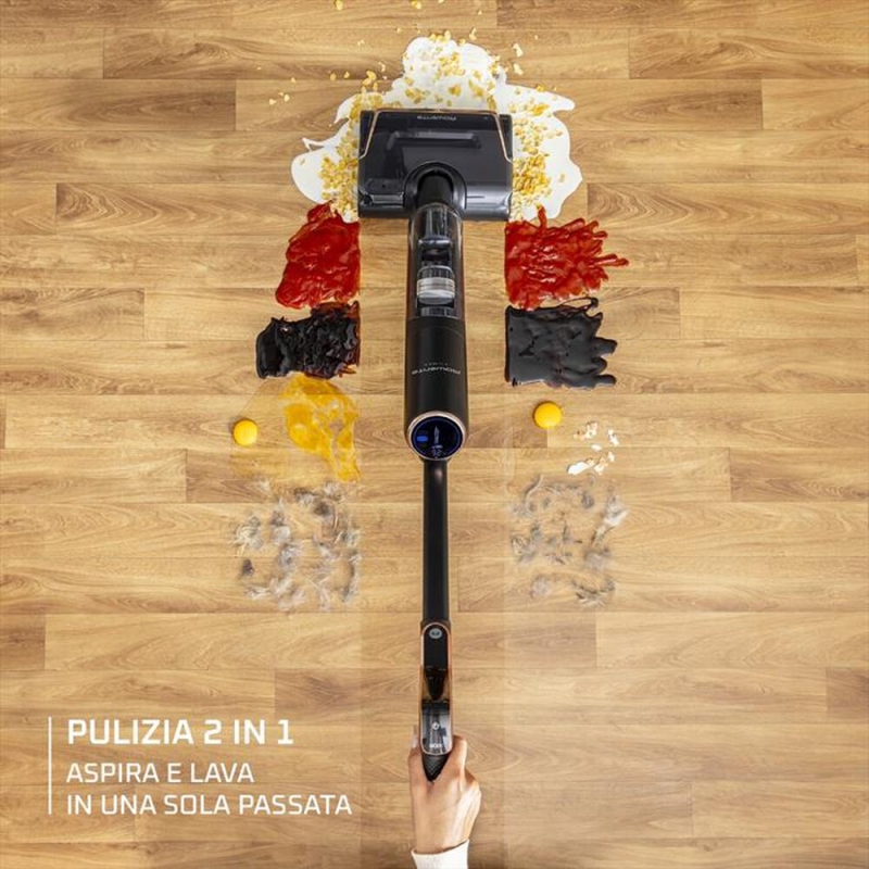 Rowenta X-Clean 7 Lavapavimenti senza fili,...