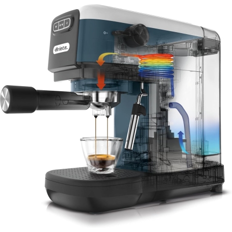 ARIETE 1399 Macchina da caffè a Cialde o Caffè macinato, Serbatoio 1,1Lt - Bianco