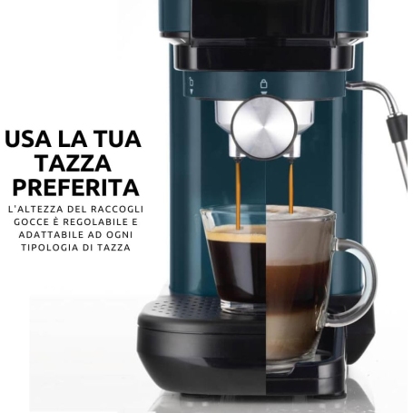 ARIETE 1399 Macchina da caffè a Cialde o Caffè macinato, Serbatoio 1,1Lt - Bianco