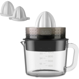 BLACK E DECKER BXCJ30E Spremiagrumi Automatico 30W, Caraffa in Vetro 1Lt