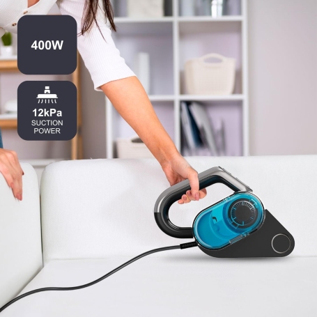 BLACK E DECKER BXMC400E Aspirapolvere portatile con filo, 0.4Lt, Luce UV