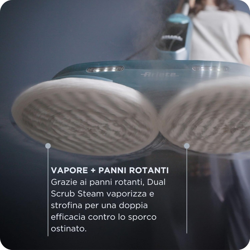 Ariete Dual Steam Scrub Scopa a Vapore 1200w,...