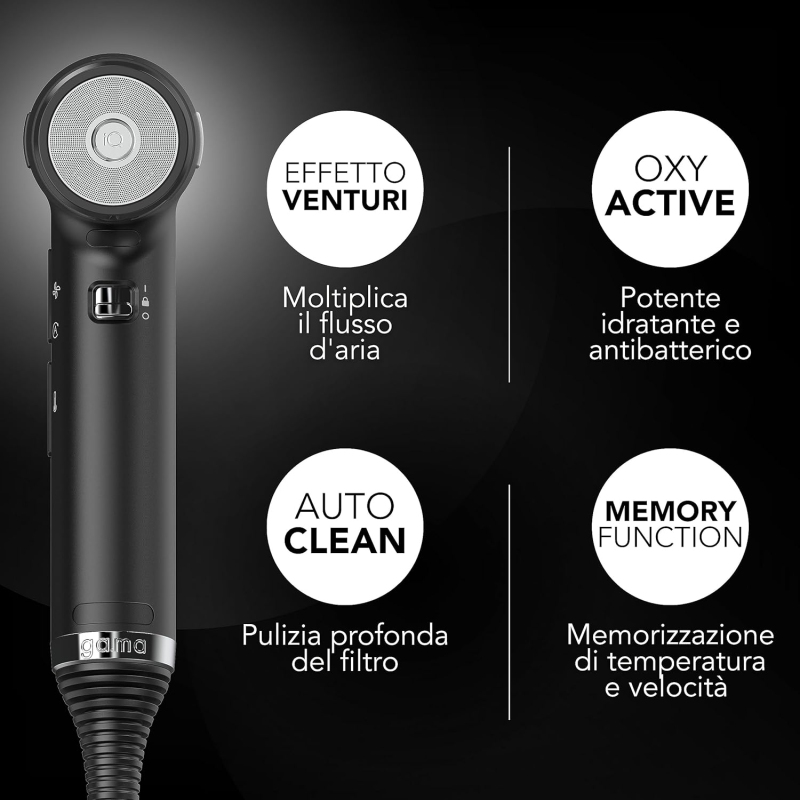 GA.MA IQ1 PERFETTO ASCIUGACAPELLI LEGGERISSIMO...