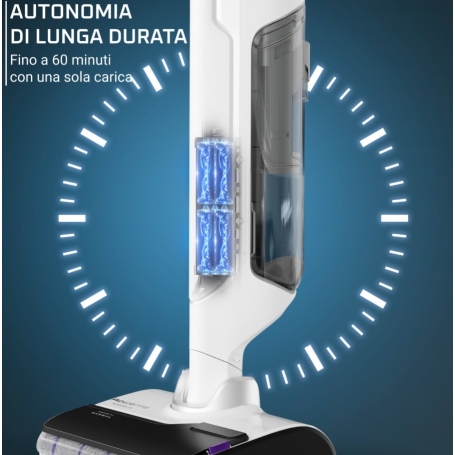 Rowenta X-Clean 10 Lavapavimenti senza fili, aspira solidi e liquidi - GZ7035WO