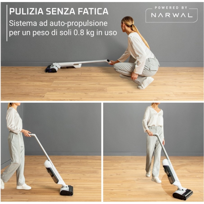 Rowenta X-Clean 10 Lavapavimenti senza fili,...