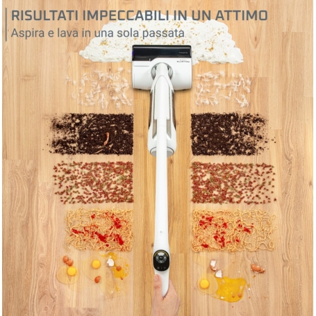 Rowenta X-Clean 10 Lavapavimenti senza fili, aspira solidi e liquidi - GZ7035WO