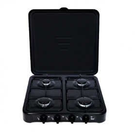 DPM 6054 Fornello a gas 4 fuochi, Nero