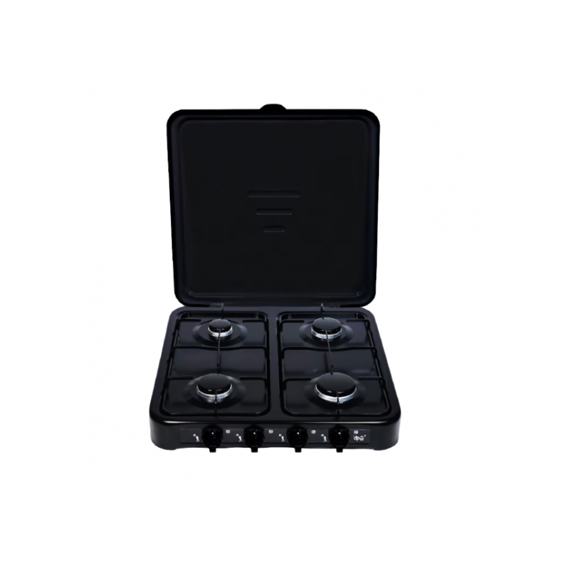 DPM 6054 Fornello a gas 4 fuochi, Nero