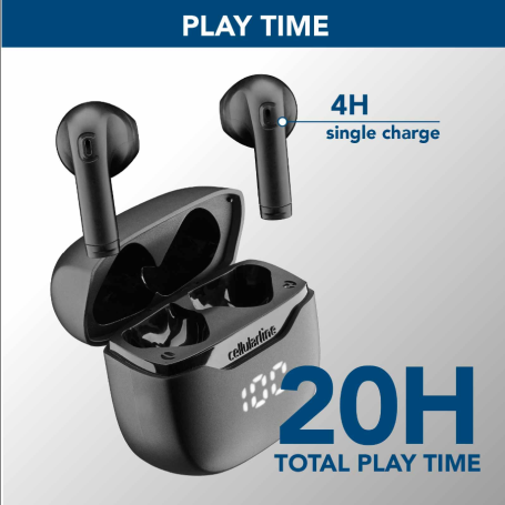 CELLULARLINE BTCORETWSK AURICOLARI BLUETOOTH AUTONOMIA 20H COLORE NERO