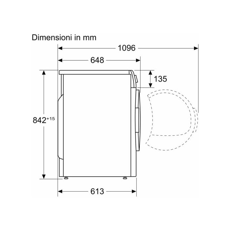 Bosch WTH85218II Asciugatrice a pompa di calore...