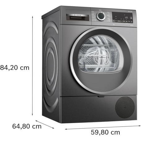 Bosch WQG243DRII Asciugatrice a pompa di calore 9Kg, Classe C