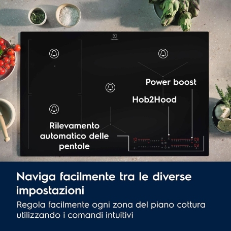 ELECTROLUX KIS62453I Piano cottura ad induzione Serie 700 SenseBoil, 60cm