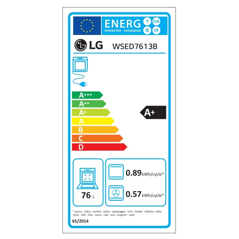 LG WSED7613B Forno da incasso elettrico,...