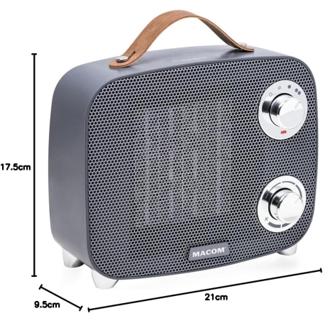 MACOM MINIMAX942 Termoventilatore Ceramico Compatto 1500W - MINIMAX 942