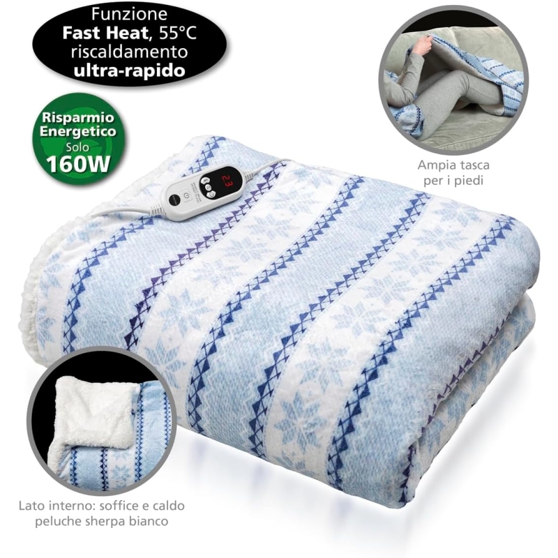 Plaid MACOM Morby 943 riscaldante tasca piedi