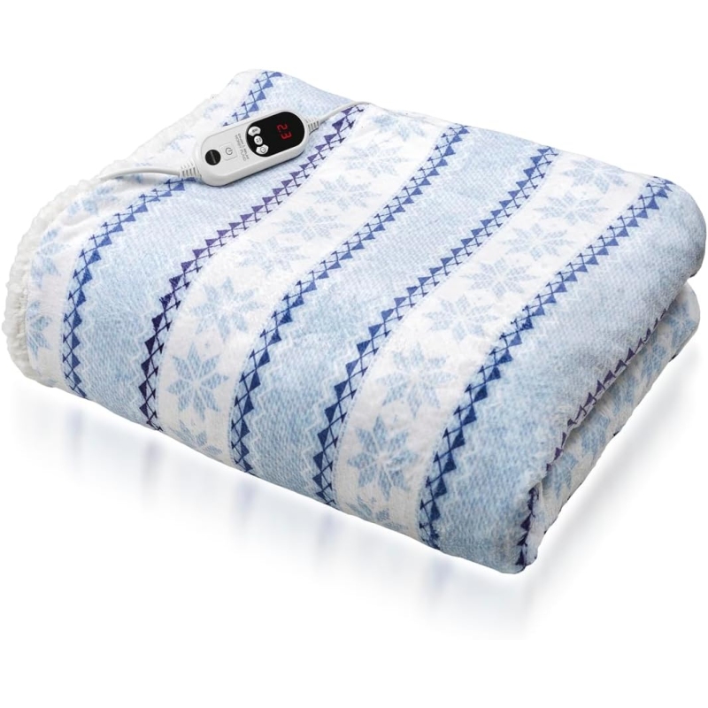 Macom MORBY PLAID 943 Plaid Riscaldabile con comoda Tasca per i Piedi - MORBYPLAID943