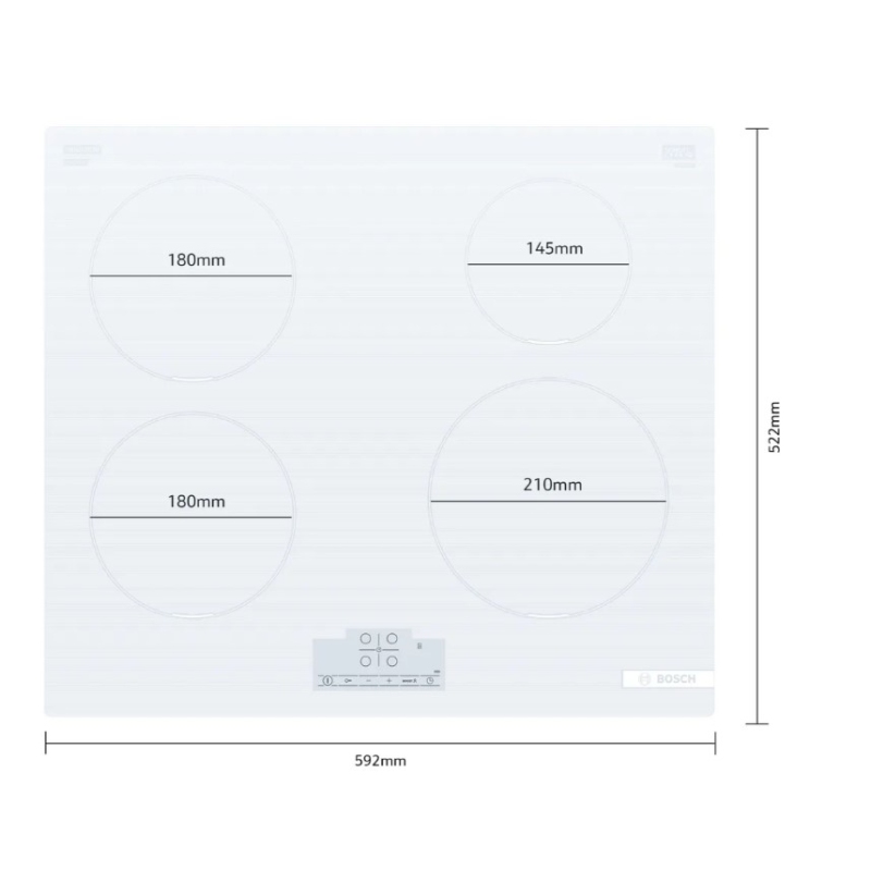 BOSCH PUE612BB1E PIANO COTTURA A INDUZIONE 60CM...