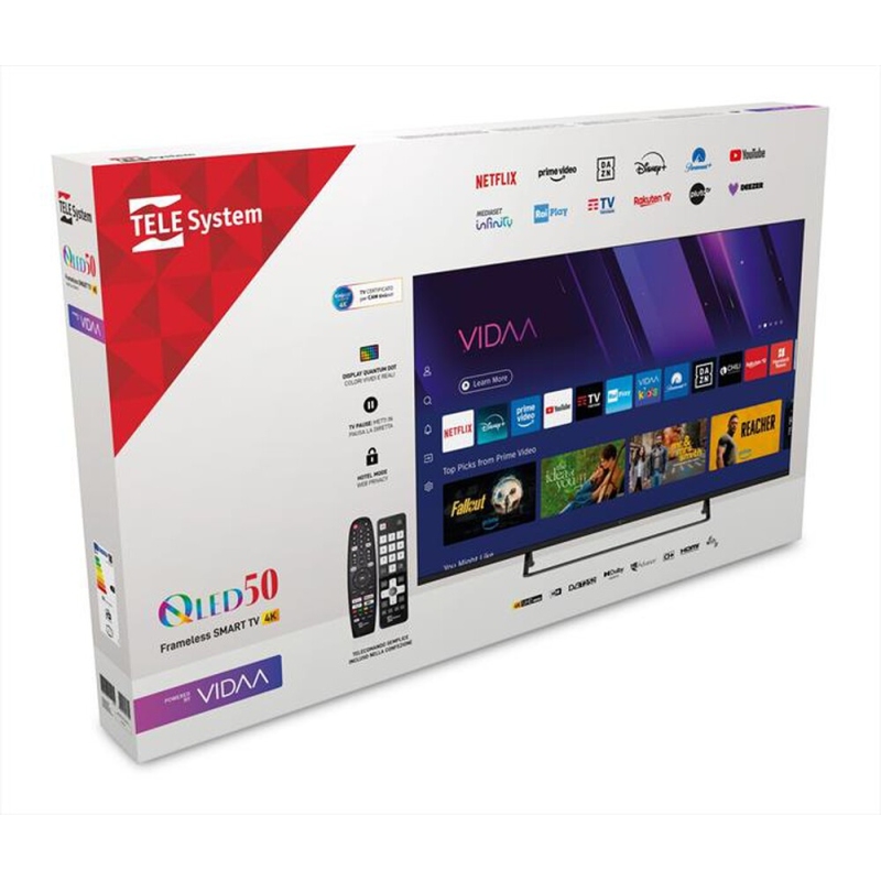 TELESYSTEM TS50 FLQLED SMV15 Tv Q-led 50" UHD...
