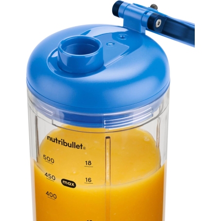 Nutribullet Flex NBP013BL Frullatore Portatile con Coperchio, Capacità 590ml