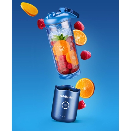 Nutribullet Flex NBP013BL Frullatore Portatile con Coperchio, Capacità 590ml