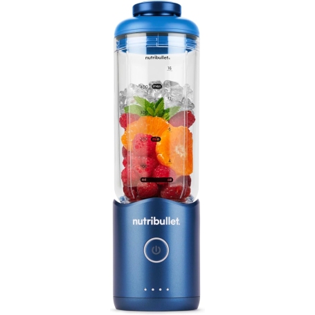 Nutribullet Flex NBP013BL Frullatore Portatile con Coperchio, Capacità 590ml