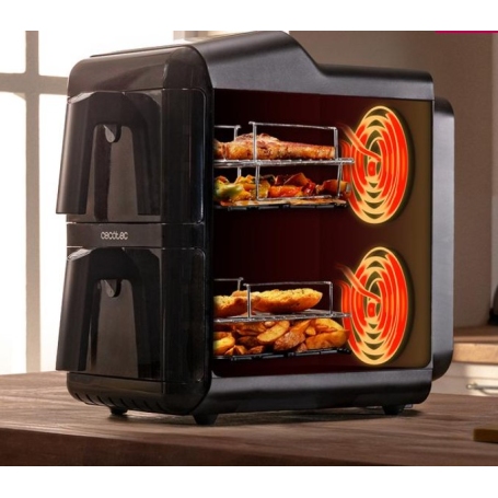 Friggitrice ad aria Cecotec Cecofry DuoLevel 12000 Window doppia vaschetta