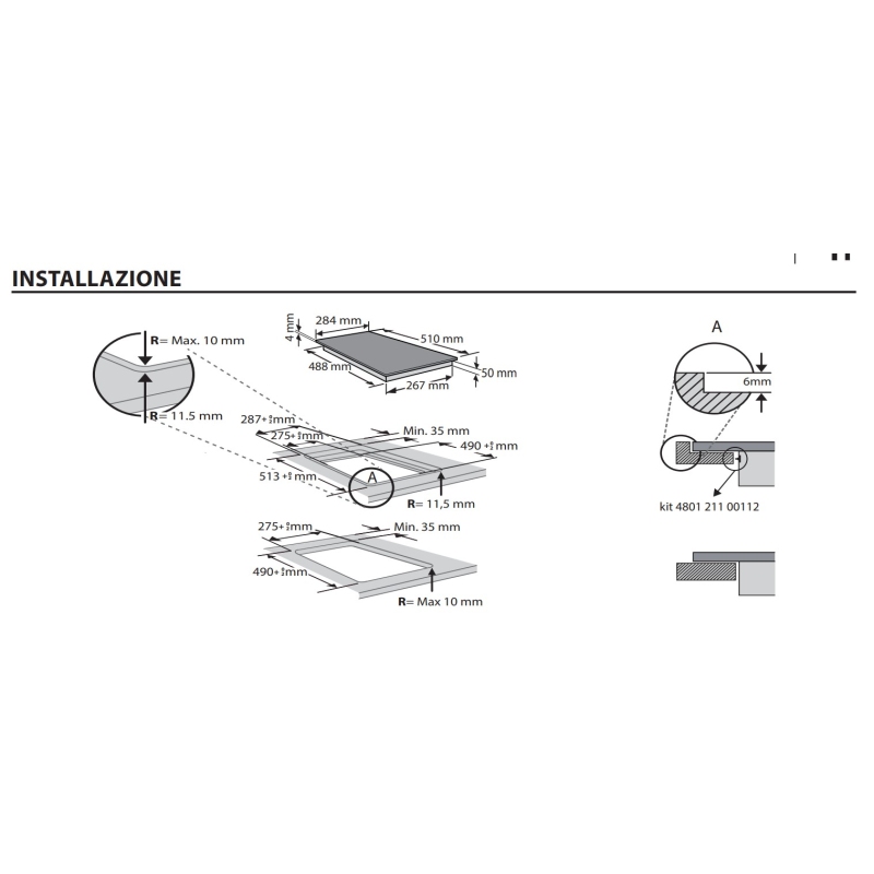 HOTPOINT HQ 0930S NE PIANO COTTURA A INDUZIONE...